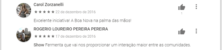 Avaliação do aplicativo católico Avaliação do aplicativo Paróquia Nossa Senhora do Socorro