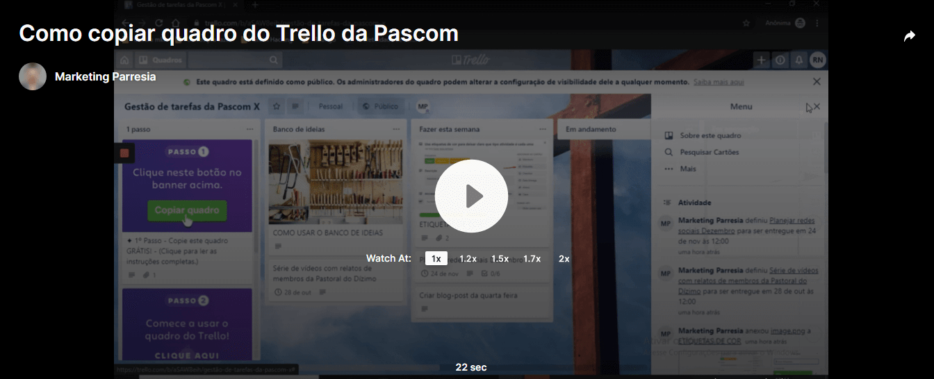 Acessar vídeo